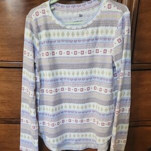 SO Girls Pastel Striped Long Sleeve Top